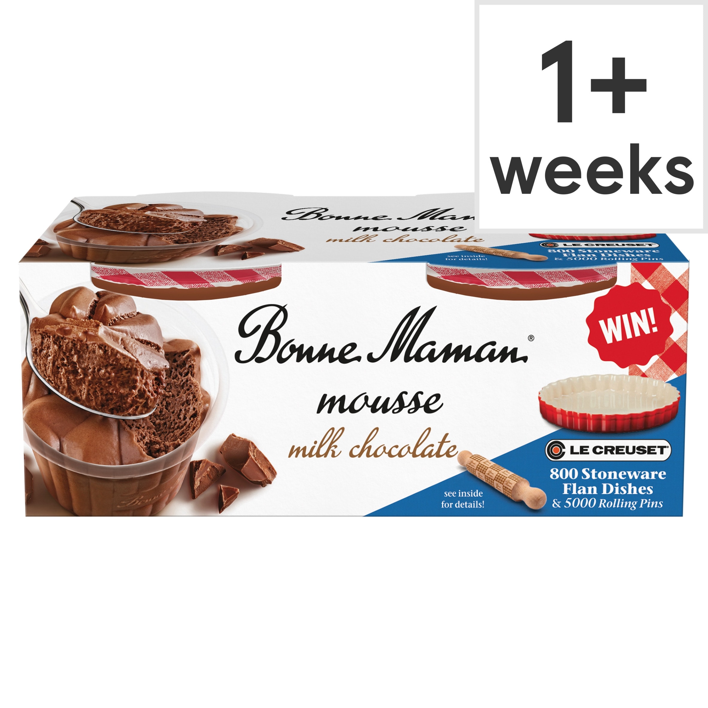 Bonne Maman Chocolate Mousse Dessert 2x70g