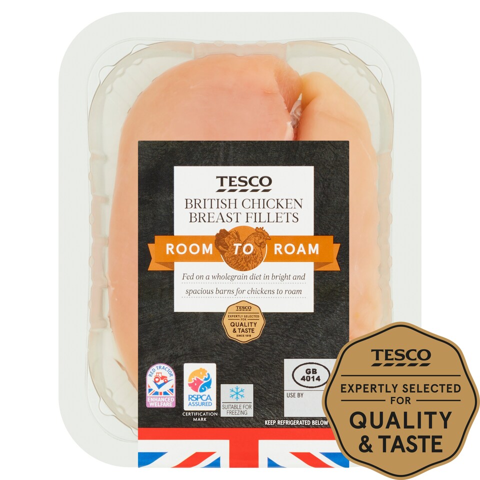 Tesco Room To Roam British Chicken Breast Portions 300G