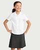 image 2 of F&F School Girls 3-Pack Revere Collared Shirts in White
