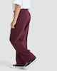 image 3 of F&F Boys Cotton Rich Wide Leg Drawstring Joggers in Burgundy