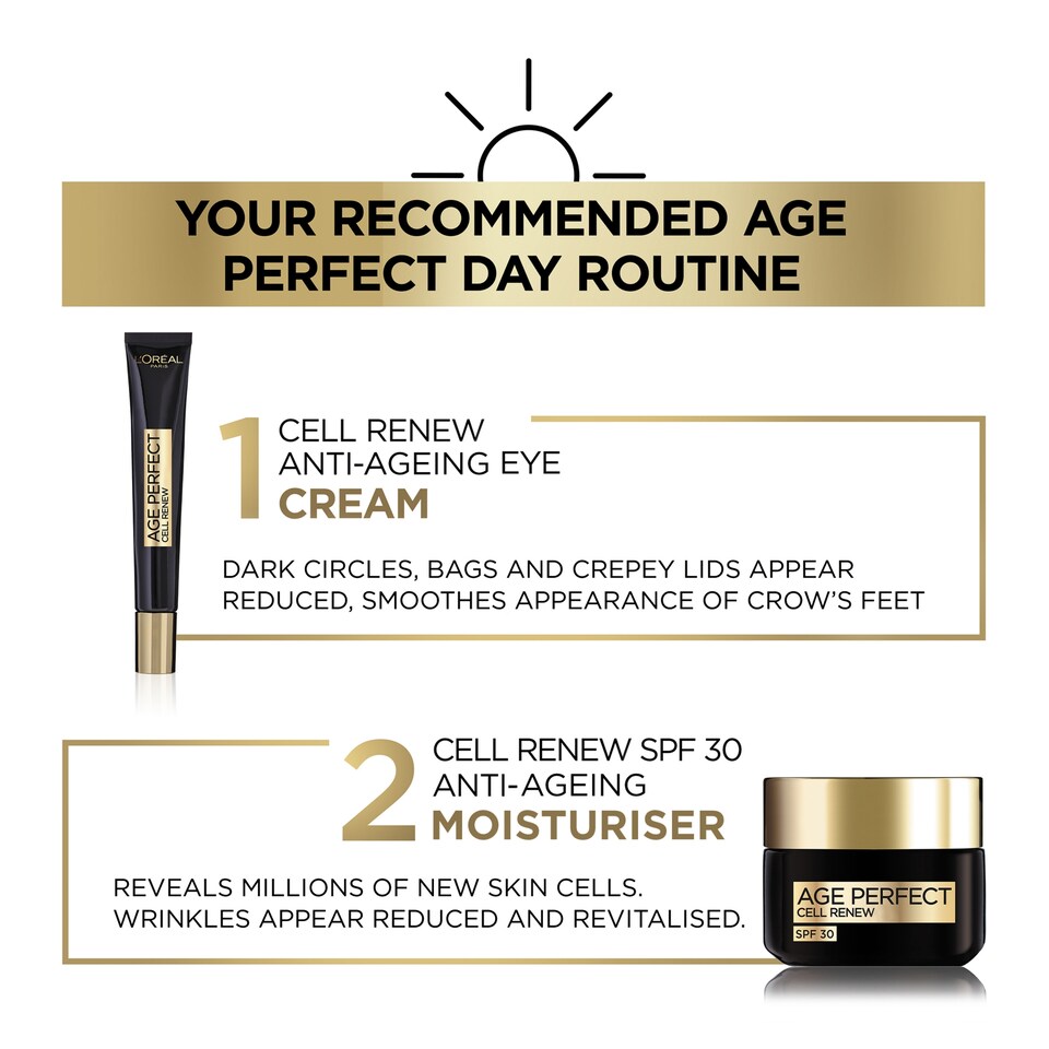 image 1 of L'Oreal Paris Age Perfect Cell Renew Illuminating Eye Cream 15ml