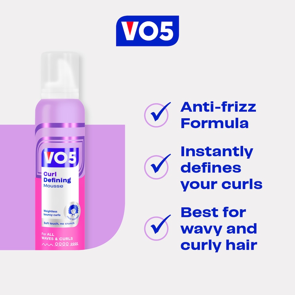 image 1 of Advanced Vo5 Curl Up Defining Mousse 200Ml