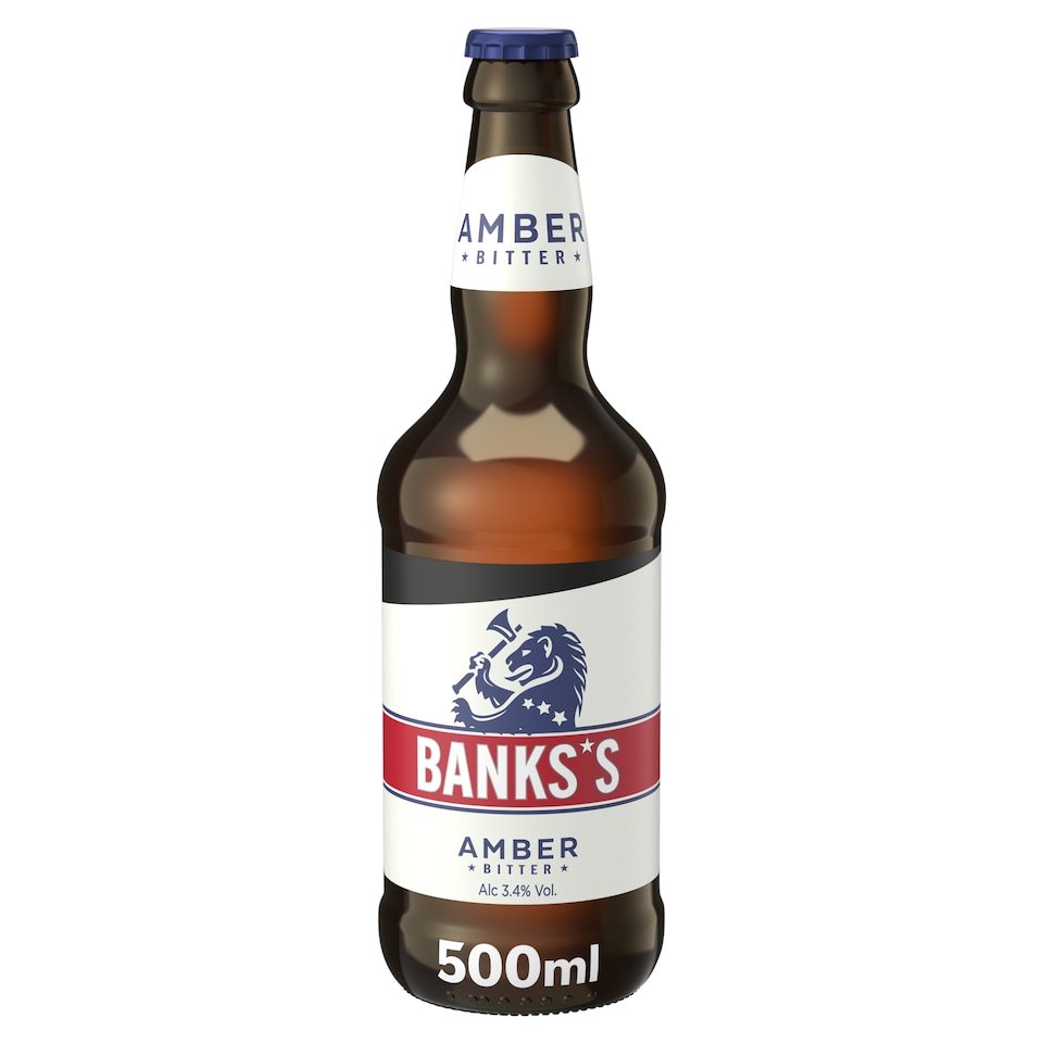 Banks's Amber Ale Beer Bottle 500ml