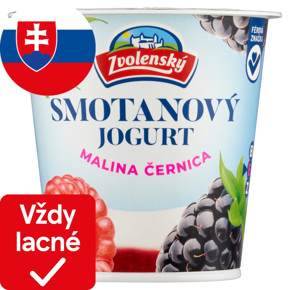 obrázok 1 z Zvolenský Smotanový jogurt malina černica 145 g