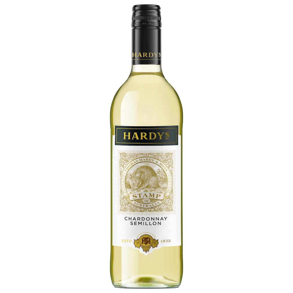 image 1 of Hardys Stamp Chardonnay Semillon White Wine 75cl