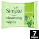 image 1 of Simple Kind To Skin Cleansing Face Wipes 7 Pack