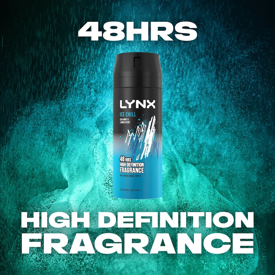 image 1 of Lynx Ice Chill 48h Deodorant Bodyspray for Men 150ml