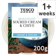 Tesco Reduced Fat Sour Cream & Chive Dip 200G