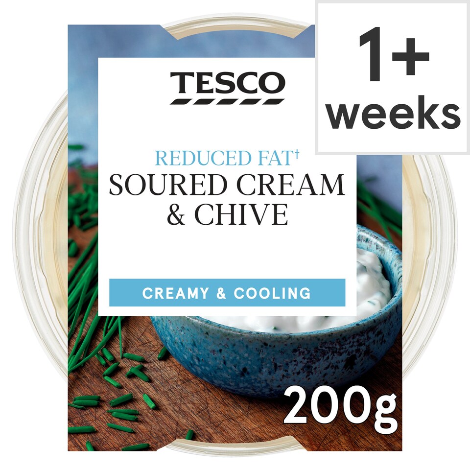 Tesco Reduced Fat Sour Cream & Chive Dip 200G