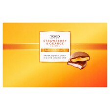 Tesco Strawberry And Orange Creme 100G