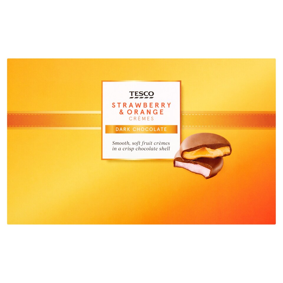 Tesco Strawberry And Orange Creme 100G