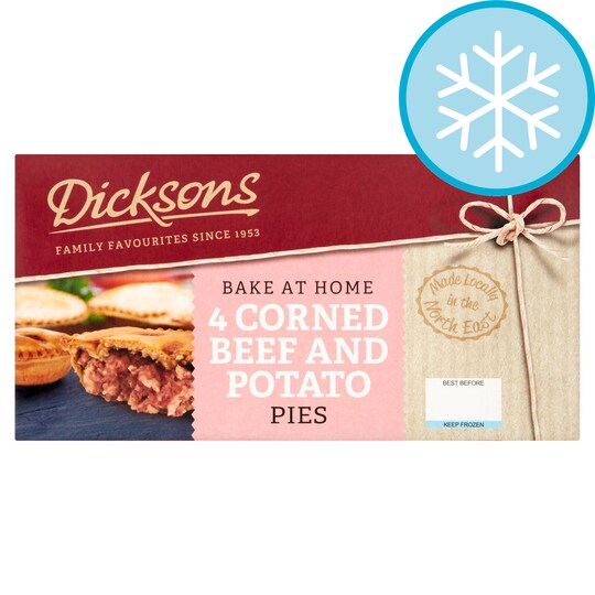 Dickson Corned Beef Potato Pies 4X169g Tesco Groceries