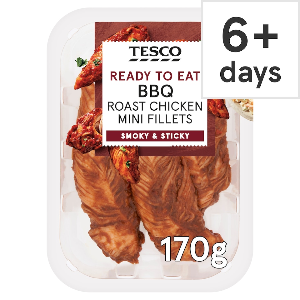 Tesco BBQ Roast Chicken Mini Fillets 170g