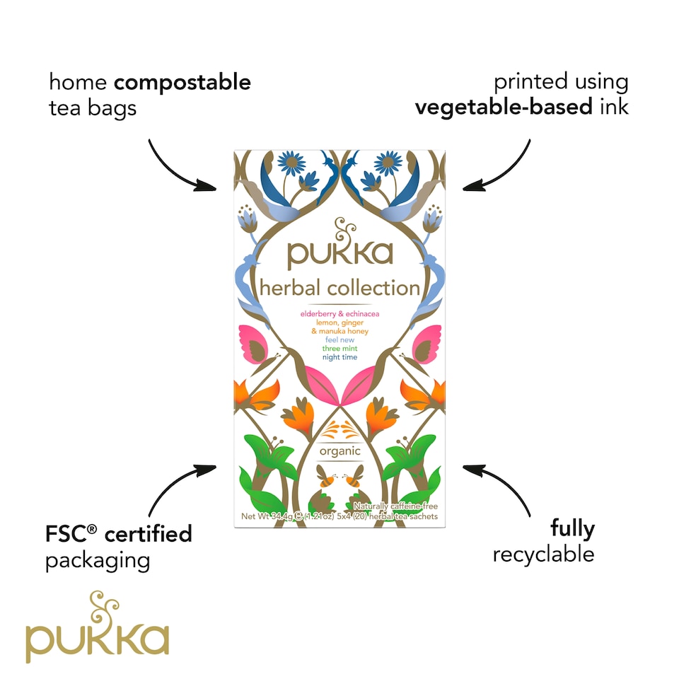 image 1 of Pukka Herbal Collection 20 Tea Bags 34.4G