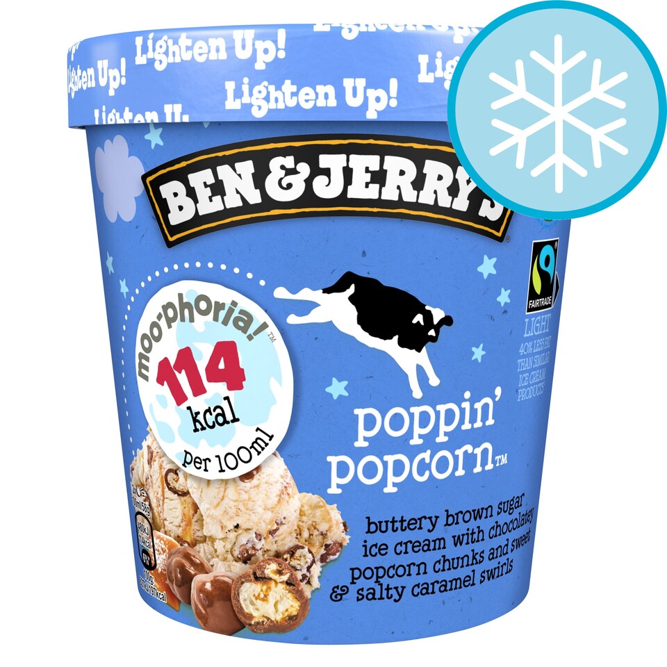 image 1 of Ben & Jerry Moophoria Poppin' Popcorn Ice Cream 465Ml