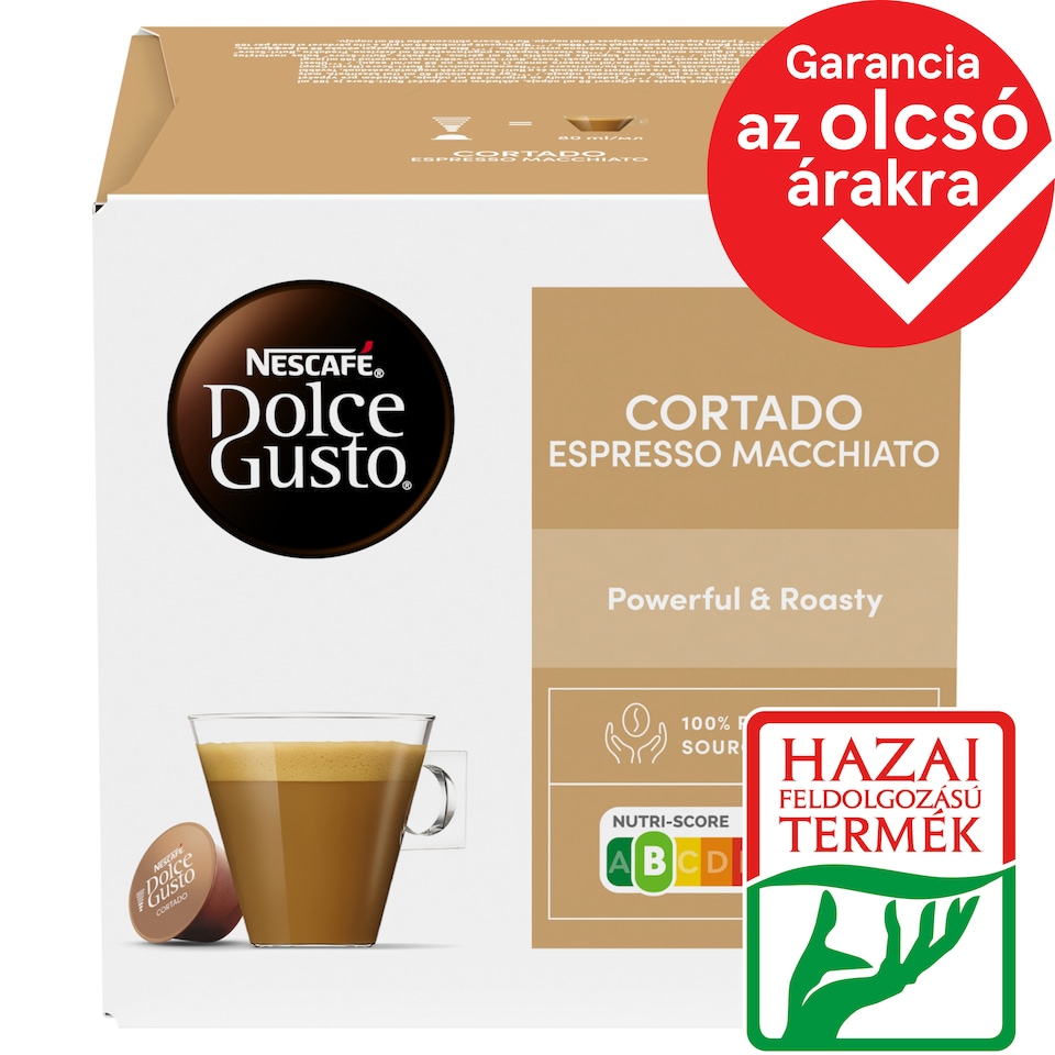 NESCAFÉ Dolce Gusto Cortado Espresso Macchiato Milk Powder - Instant Coffee Capsules 16 pcs 100,8 g