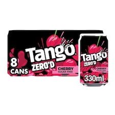 Tango Cherry Sugar Free Soft Drink 8 x 330ml