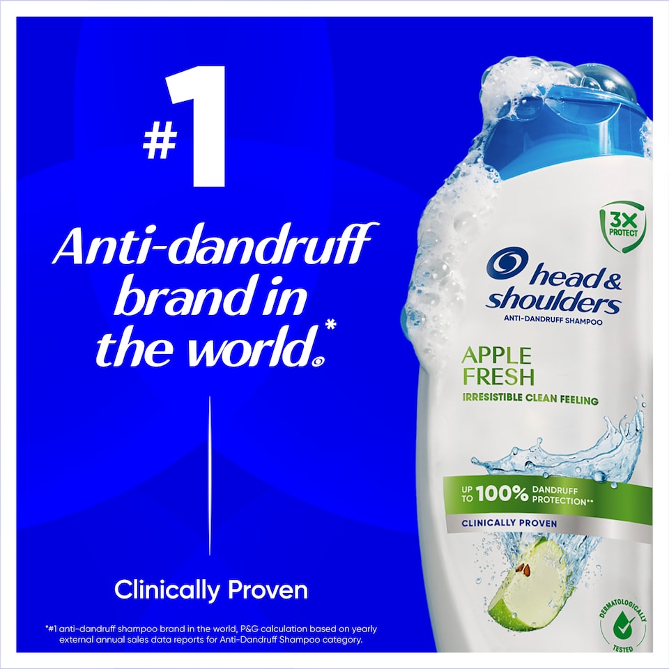 image 1 of Head and Shoulders Apple Fresh Shampoo 750ml