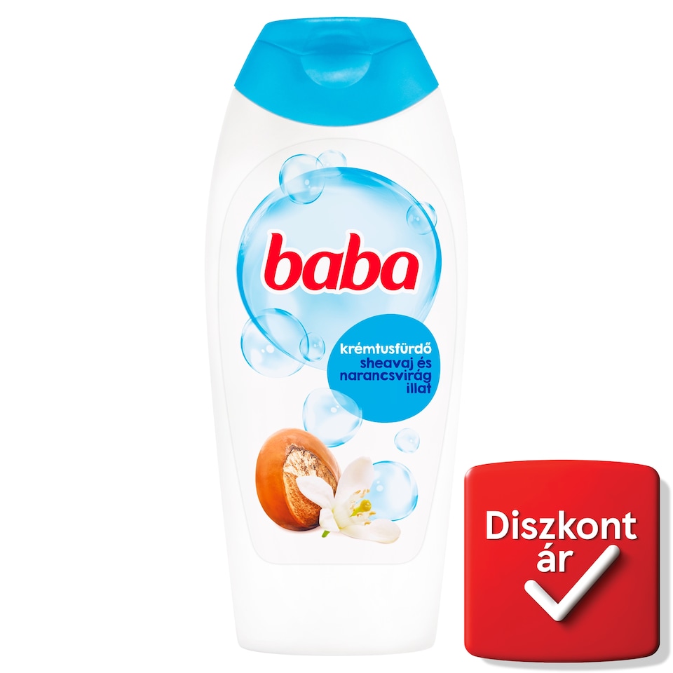 Baba Shower Cream with Shea Butter and Orange Blossom Scent 400 ml