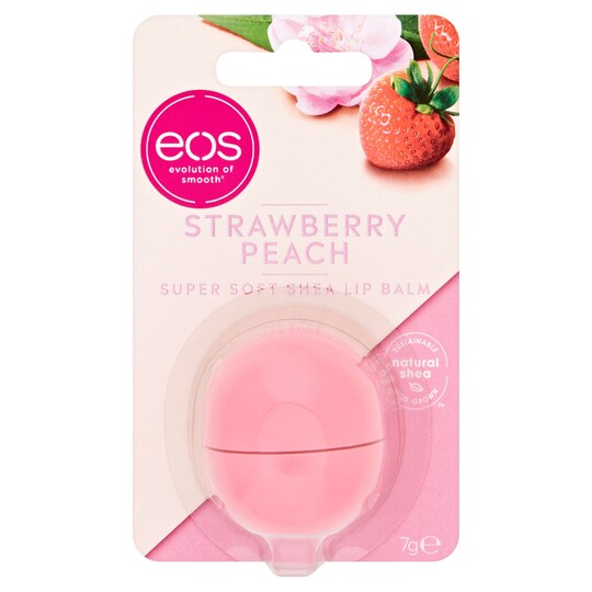 Eos Strawberry Peach Lip Balm 7G Tesco Groceries