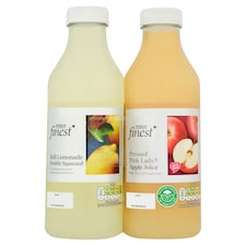 Tesco Finest Pink Lady 2 Pack Apple Juice & Lemonade 750Ml
