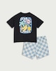 image 2 of F&F Baby 2-Piece Pure Cotton Club du Soleil T-Shirt and Shorts Set in Black