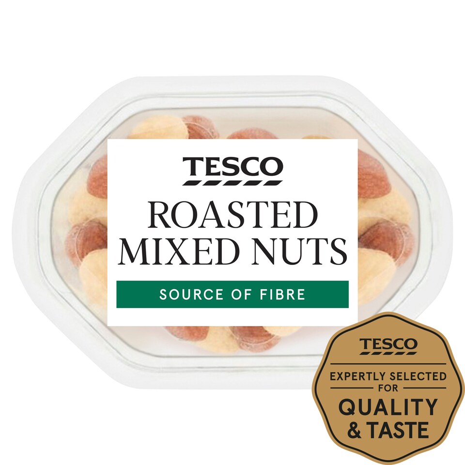 Tesco Roasted Nut Mix Snack Pack 55G Tesco Groceries