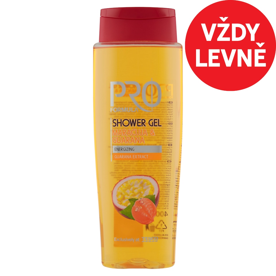 Tesco Pro Formula Sprchový gel Maracuja & Guarana 400ml
