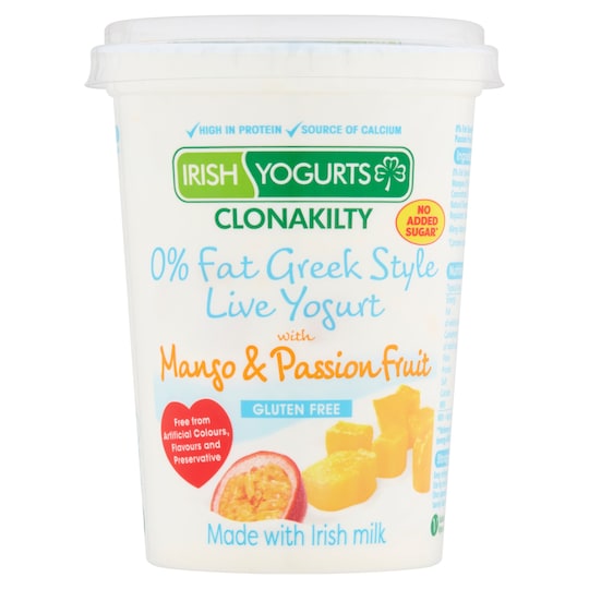Irish Yogurts Clonakilty Mango Passion Fruit 450G Tesco Groceries