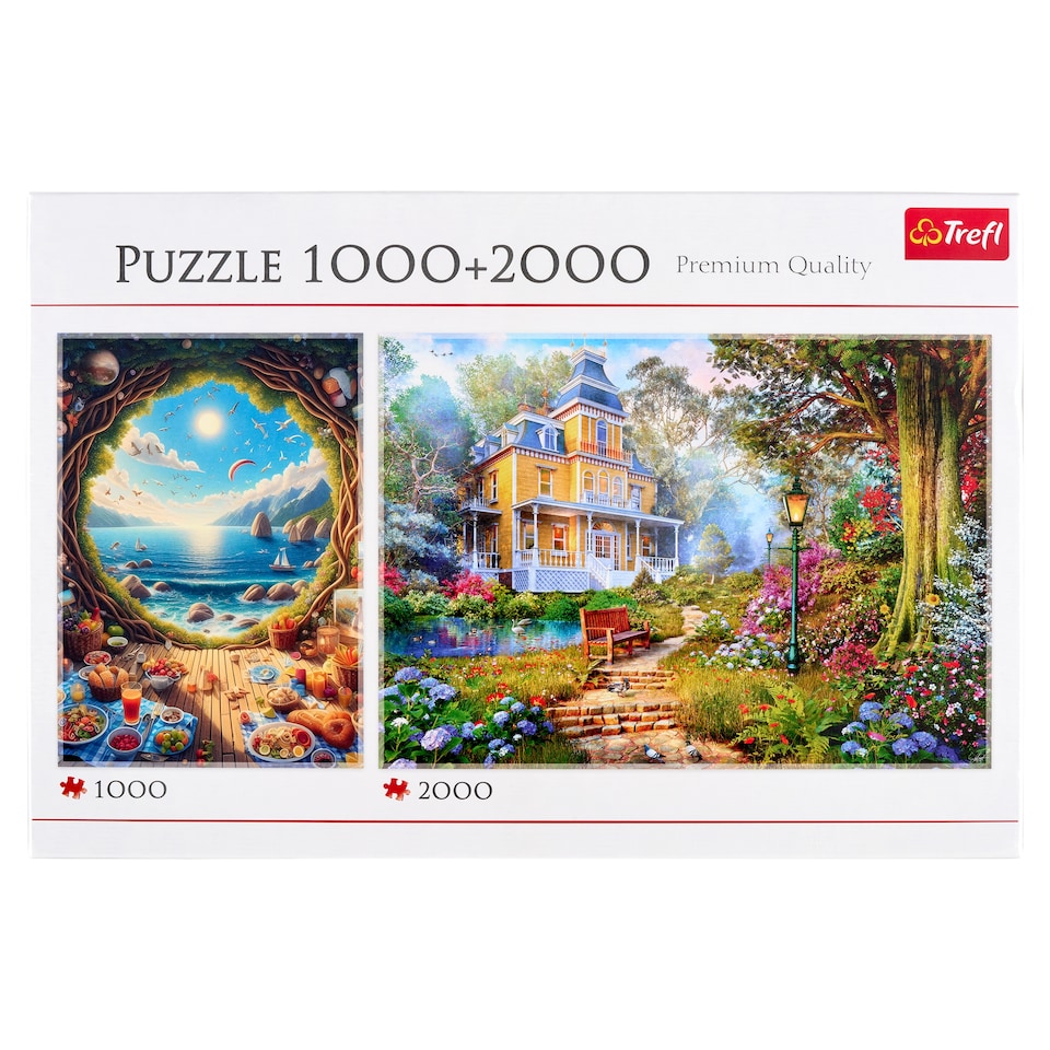 Trefl Premium Quality Morze Sea and Sunny Residence puzzle 1000 + 2000 ks