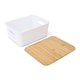 image 2 of Core Supply White Ribbed Storage Bin S 