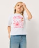 image 1 of F&F Girls Pure Cotton Strawberry T-Shirt in White
