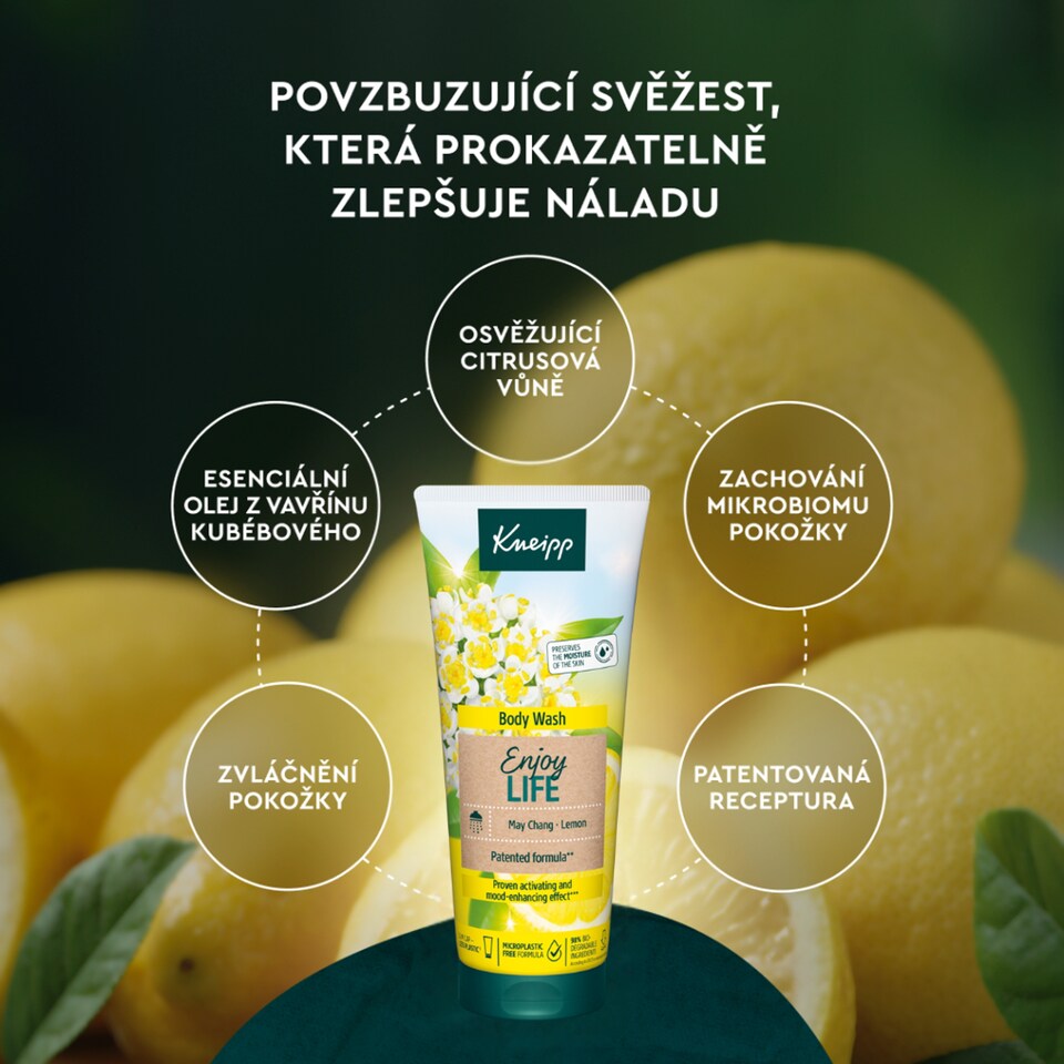 Obrázek 1 pro produkt Kneipp Enjoy Life sprchový gel s citrusovou vůní 200ml