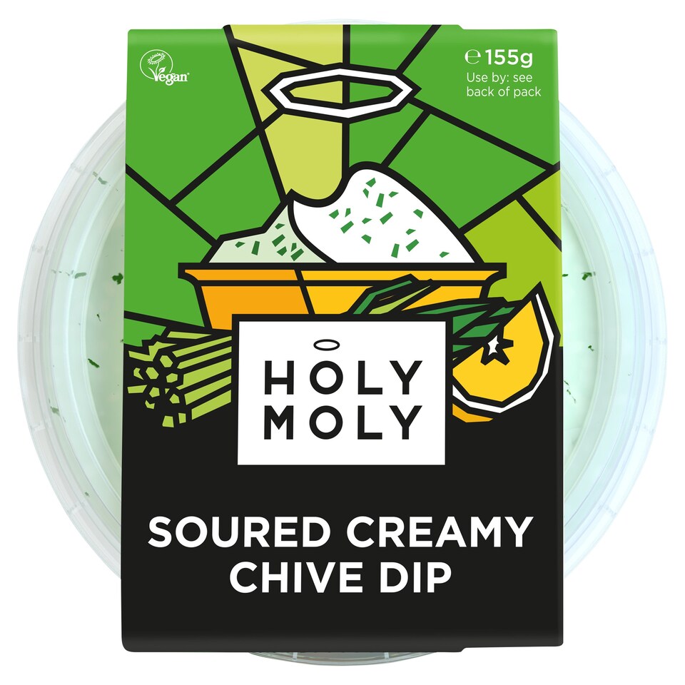 Holy Moly Soured Creamy Chive Dip 155G Tesco Groceries