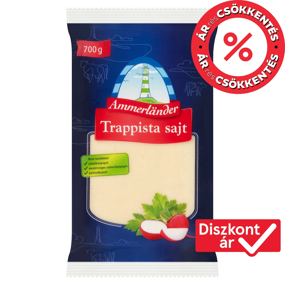 Ammerländer trappista sajt 700 g  1. kép