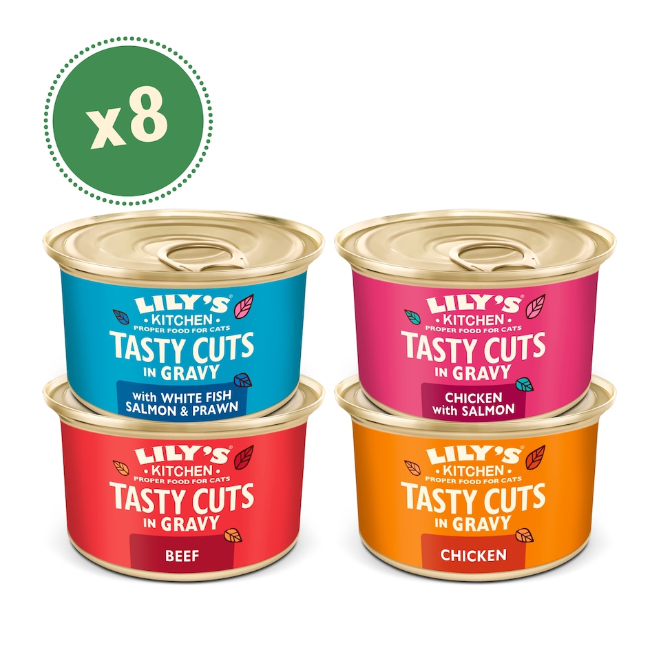image 1 of Lily's Kitchen Cat Tasty Cuts Mixed Multipack 8X85g