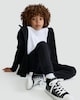 image 1 of F&F Active Boys Cuffed Zip Joggers with Cotton in Black
