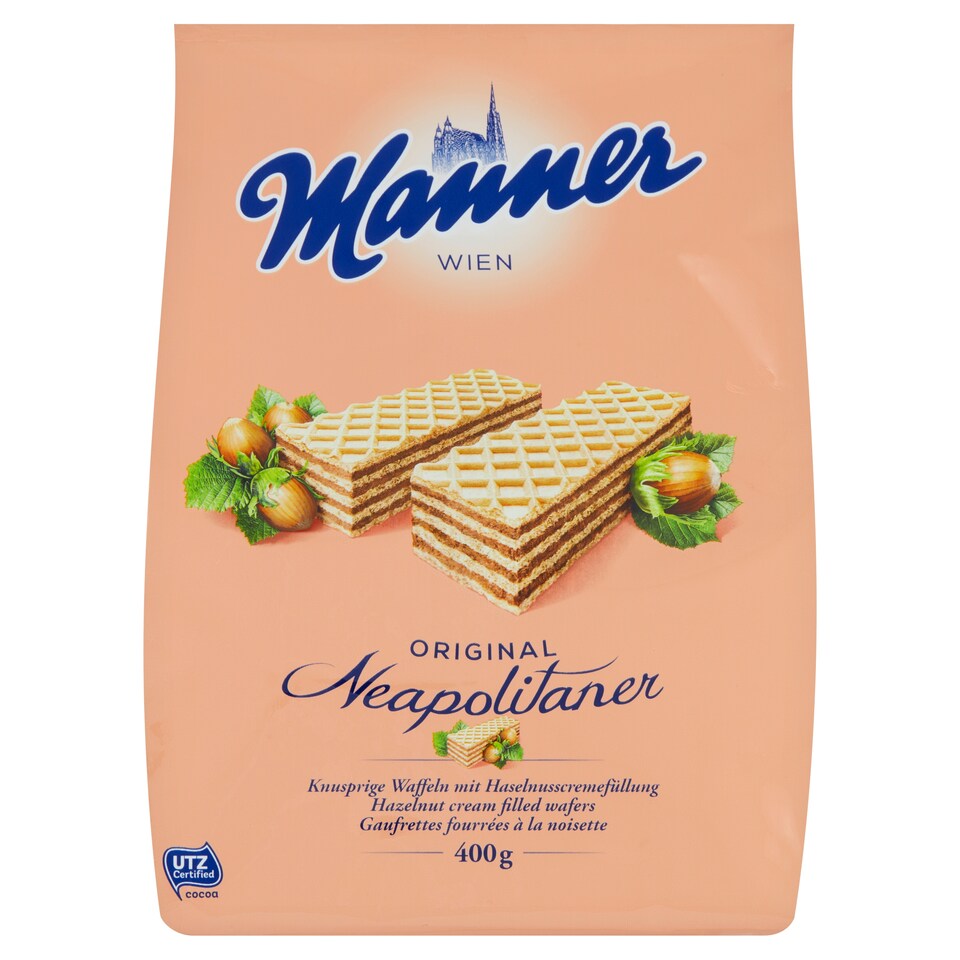 Manner Hazelnut Cream Filled Wafers 400g