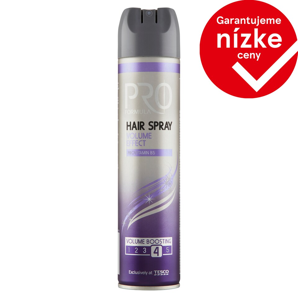 Tesco Pro Formula Volume Effect lak na vlasy 250 ml