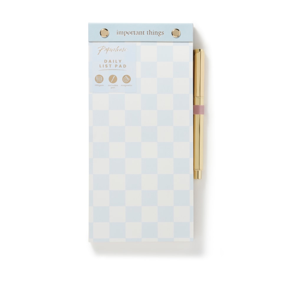 image 1 of Paperchase Daily List Pad w/Pen