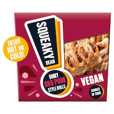 Squeaky Bean Dinky BBQ Pork Style Rolls Vegan 180g