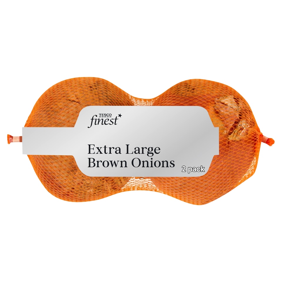 image 1 of Tesco Finest Extra Large Brown Onions 2 Pack