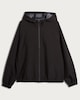 image 4 of F&F Active Waterproof Hooded Zip Up Jacket in Black