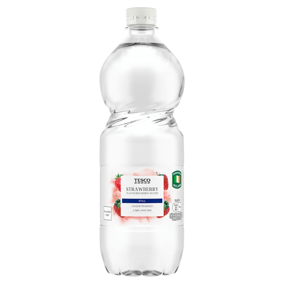 Tesco Strawberry Flavoured Still Spring Water 1L