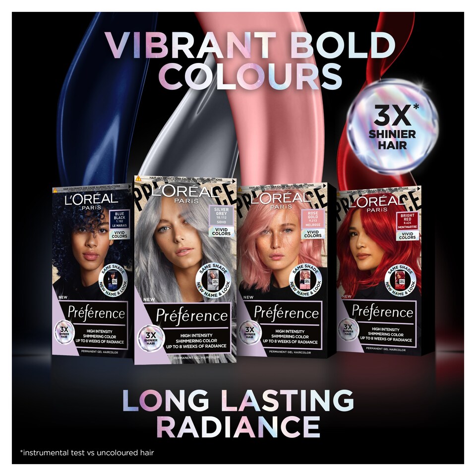 image 1 of L'Oreal Paris Preference Vivids 1.102 Blue Black Permanent Hair Dye