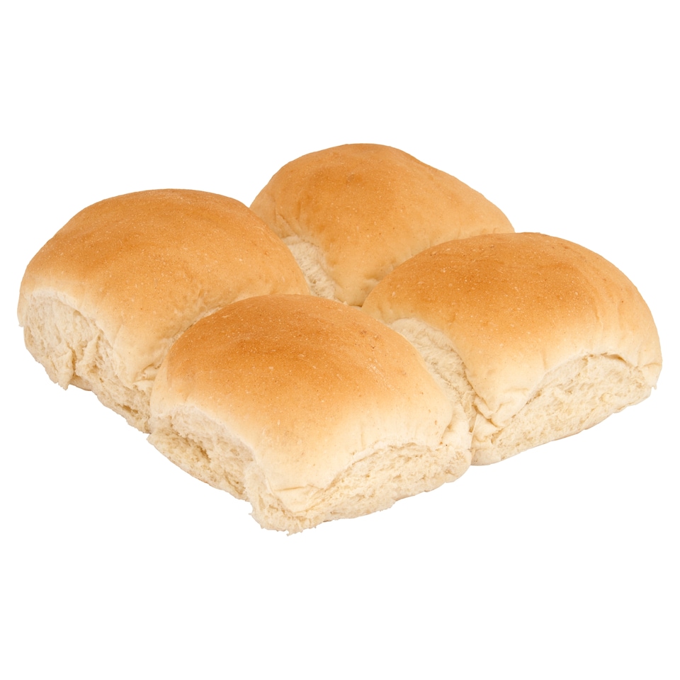 image 1 of Tesco White Large Baps 4 Pack