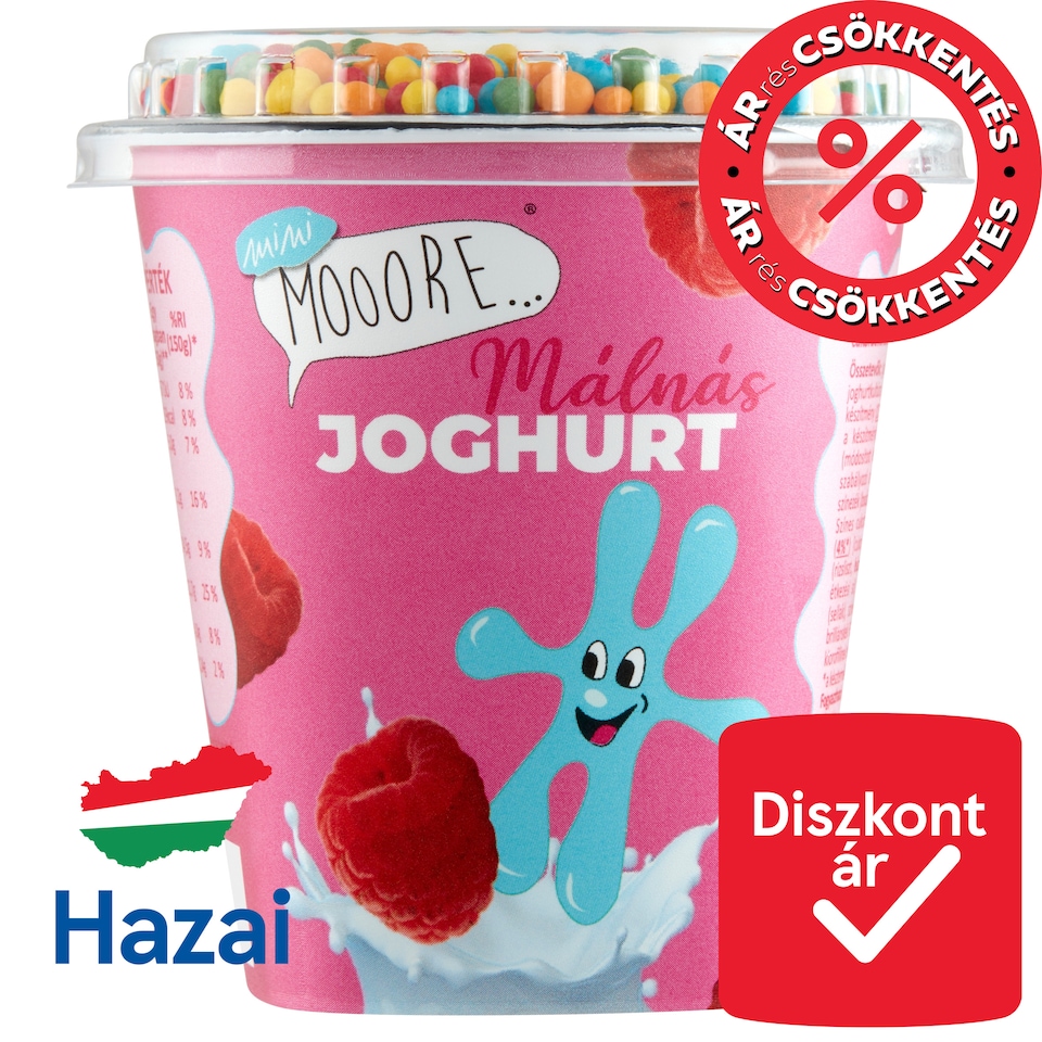 Mini Mooore málnás joghurt 150 g