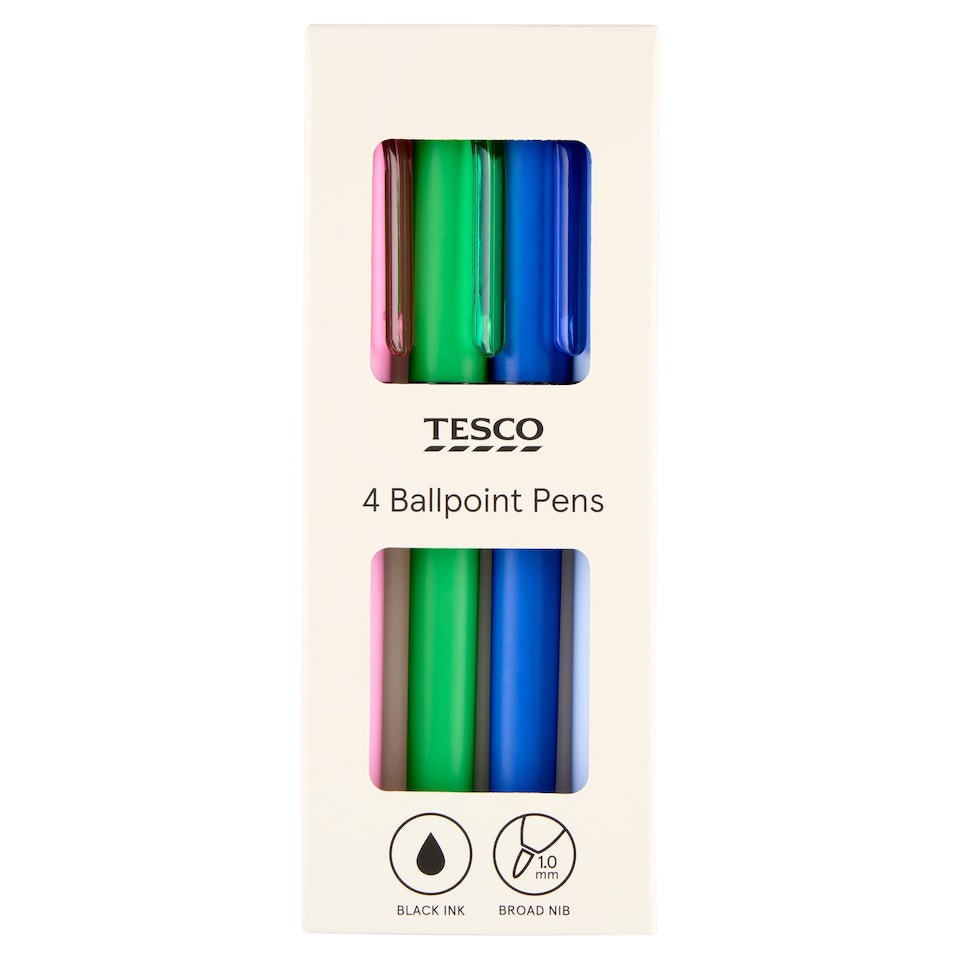 Tesco Kuličkové pero 4 ks