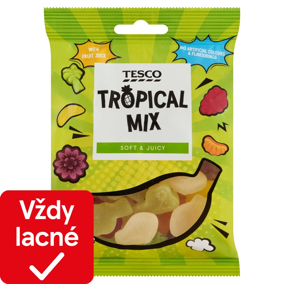 Tesco Želé cukríky s ovocnými príchuťami 100 g