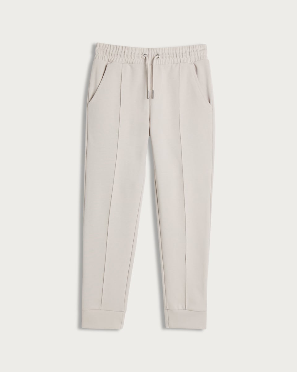 image 1 of F&F Boys Cotton Blend Cuffed Drawstring Joggers in Med Nude